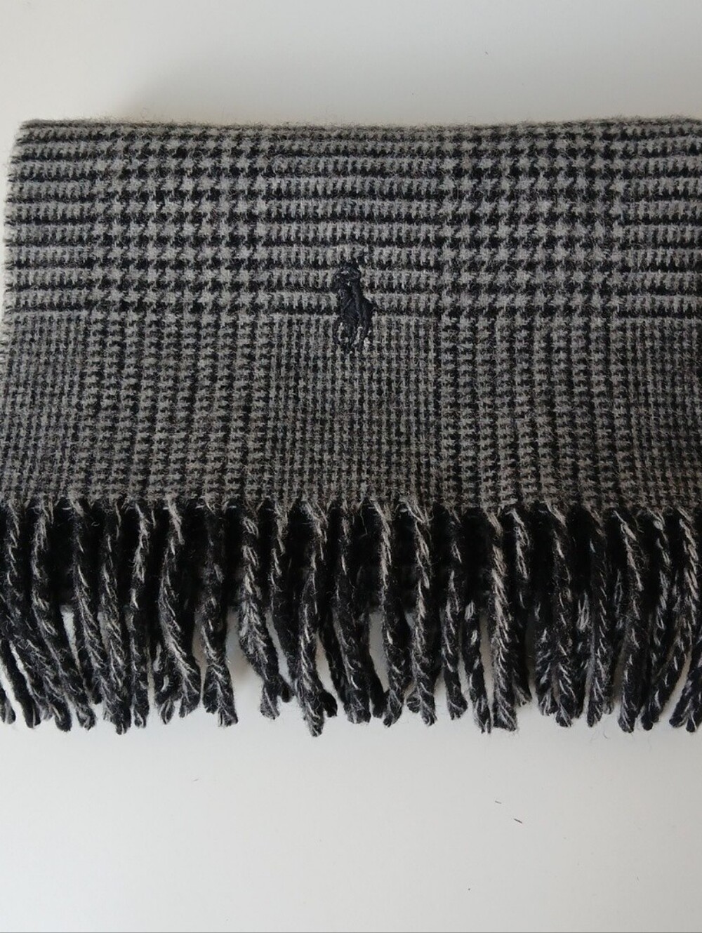 Polo Ralph Lauren Lambswool Glen Plaid Scarf - Picture 7 of 7